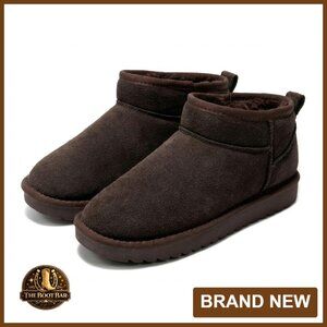 Genuine Leather Water Resistant Ankle Boots with Memory Foam Insoles